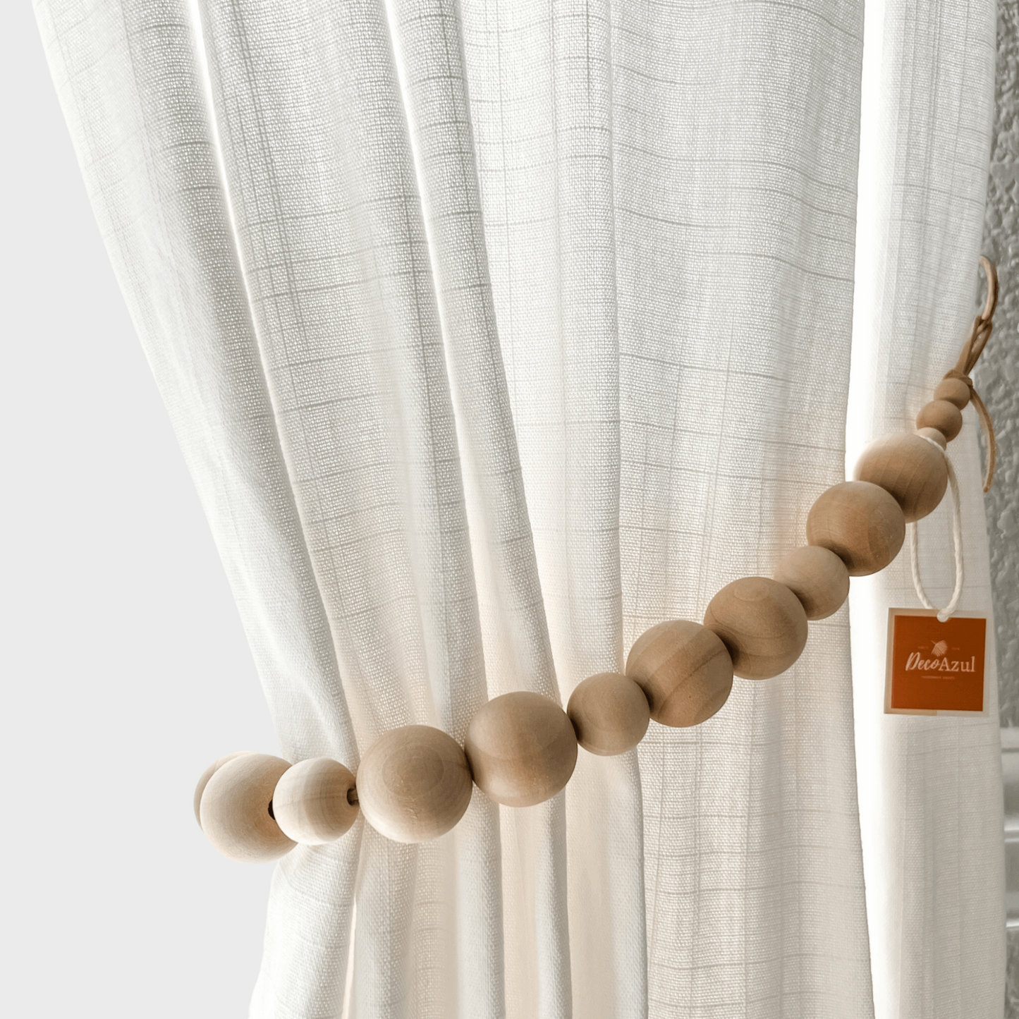 Retenciones de cortinas de lujo Alzapaños de madera de nogal para sujetar  sus cortinas accesorios de cortinas -  México